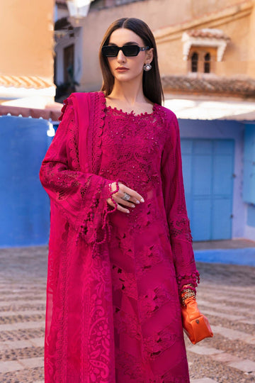 3 Piece Unstitched Embroidered Lawn Suit - D-2508-A